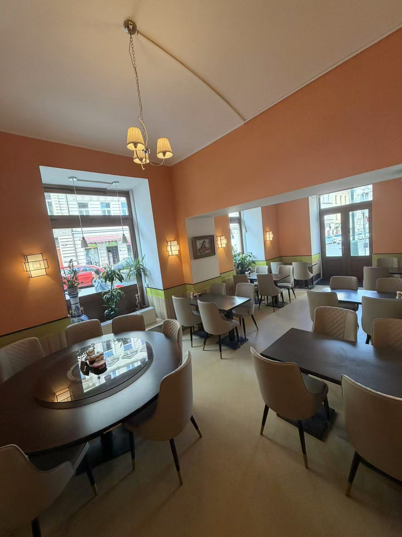 Large group dining area