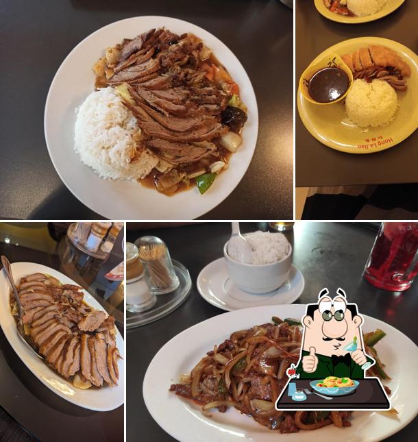 Food at Hong La Jiao restaurant